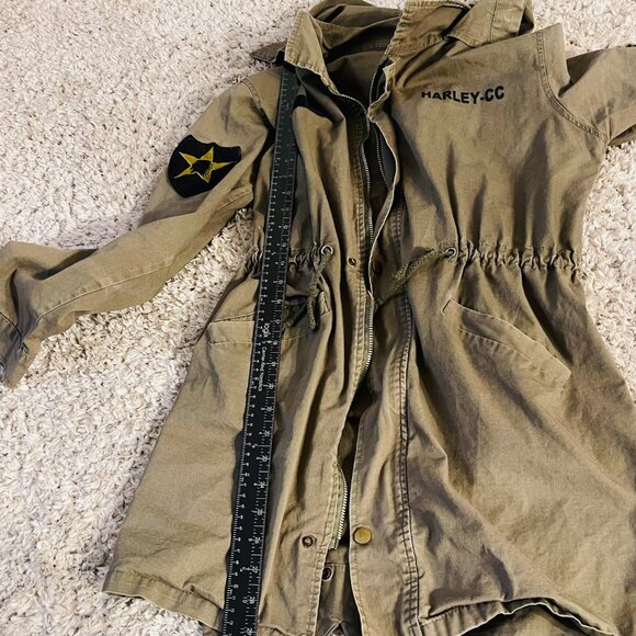 Harley-Davidson Women’s Military Field Jacket Skull Graphic - Picture 8 of 10